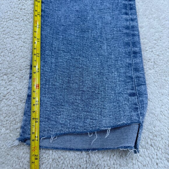 Mother The Insider Crop Step Fray Blue Jean Women's Denim Pants, Size 27 - Picture 10 of 11